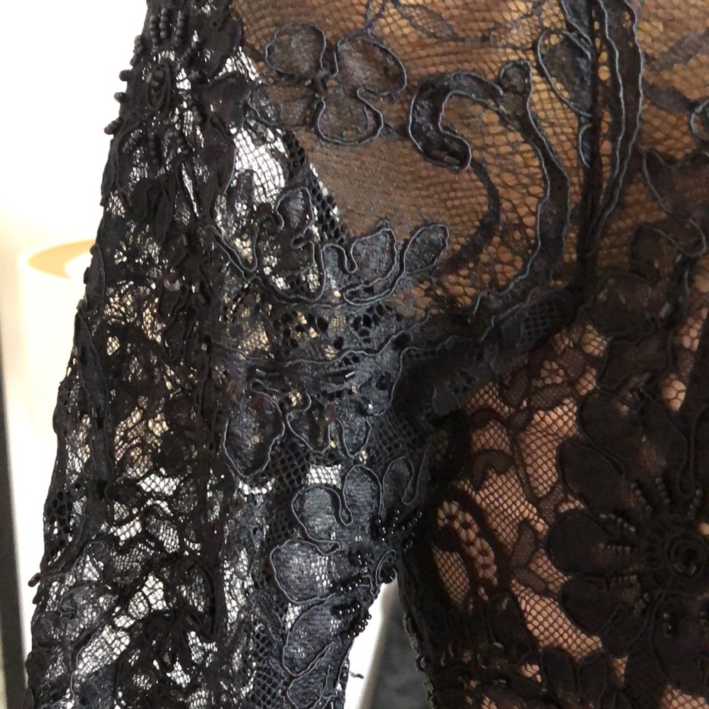 Alice + Olivia By Stacey Bendet Silk Black maxi dress Size 6 - Picture 13 of 16